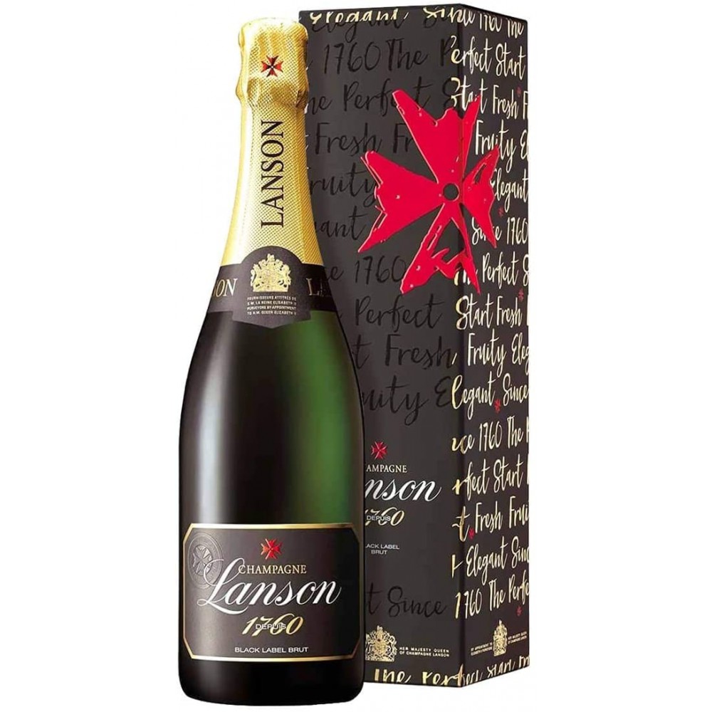 Champagne AOC Brut Black Label Lanson 0,75 L Astucciato